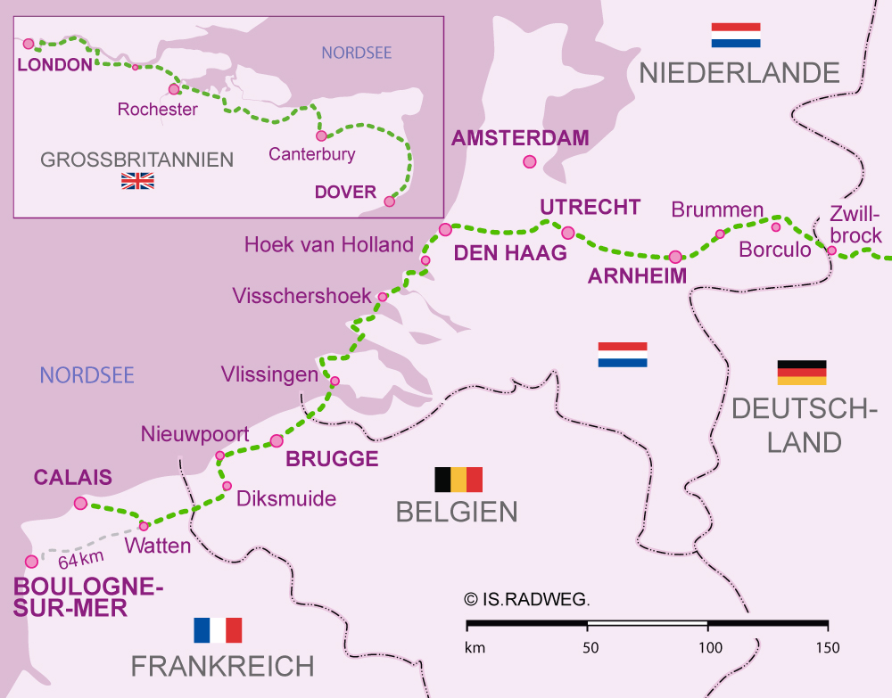 Europaradweg R1 Frankreich–Belgien–Niederlande